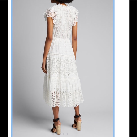 Ulla Johnson | Dresses | Ulla Johnson Gianna Eyelet Midi Dress | Poshmark